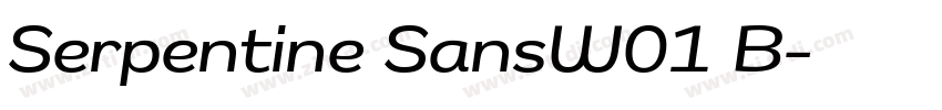 Serpentine SansW01 B字体转换